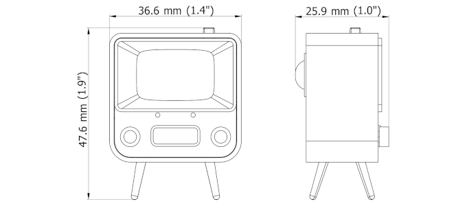 TinyTV 2 hardware drawing